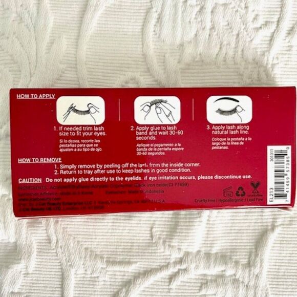 J. Cat 100% Human Hair Eyelashes and Latex Free Eyelash Glue - Picture 3 of 6